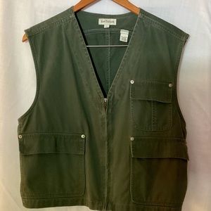 VINTAGE ‘90s Ann Taylor Olive Green Utility VEST L